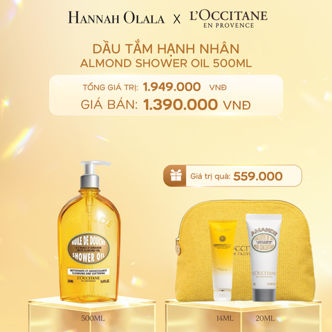 DEAL 2: DẦU TẮM HẠNH NHÂN LOCCITANE 500ML