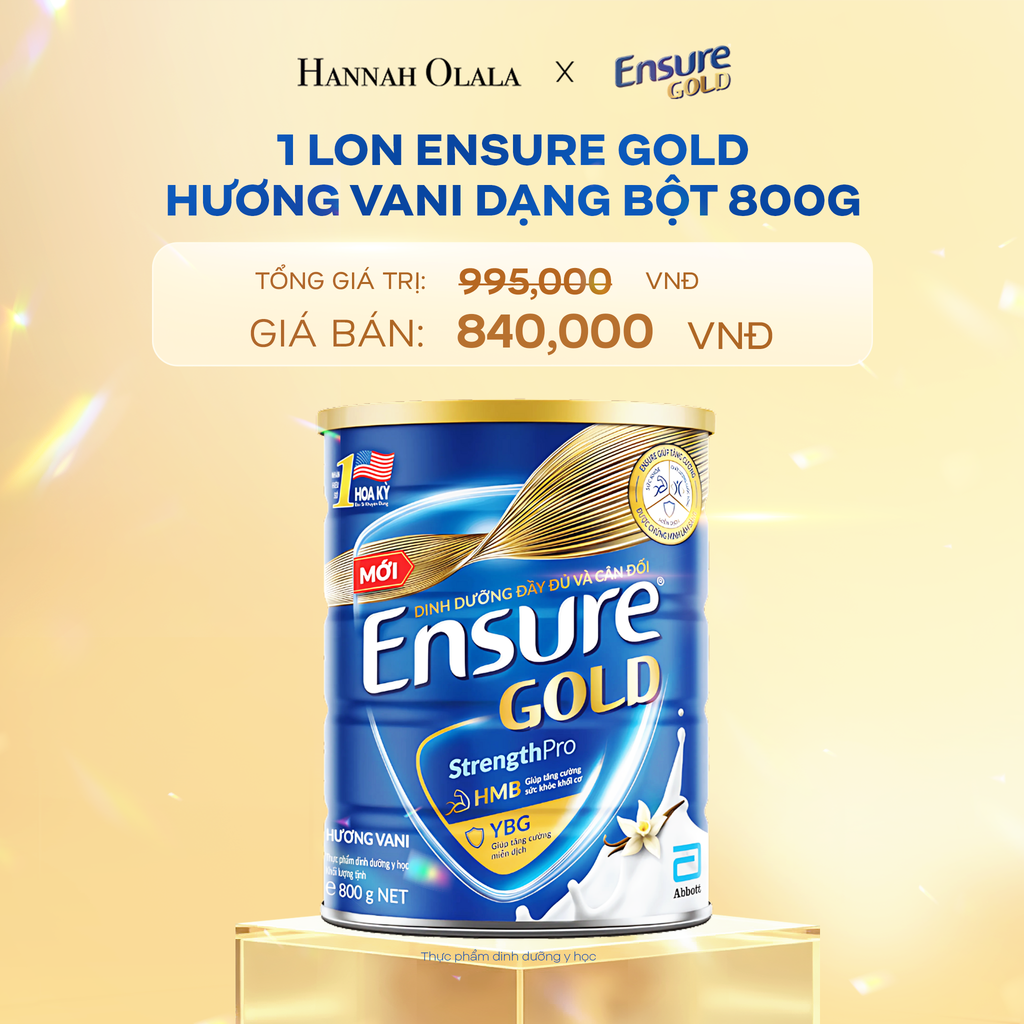 DEAL 1: 1 LON ENSURE GOLD DẠNG BỘT 800G (VANI)