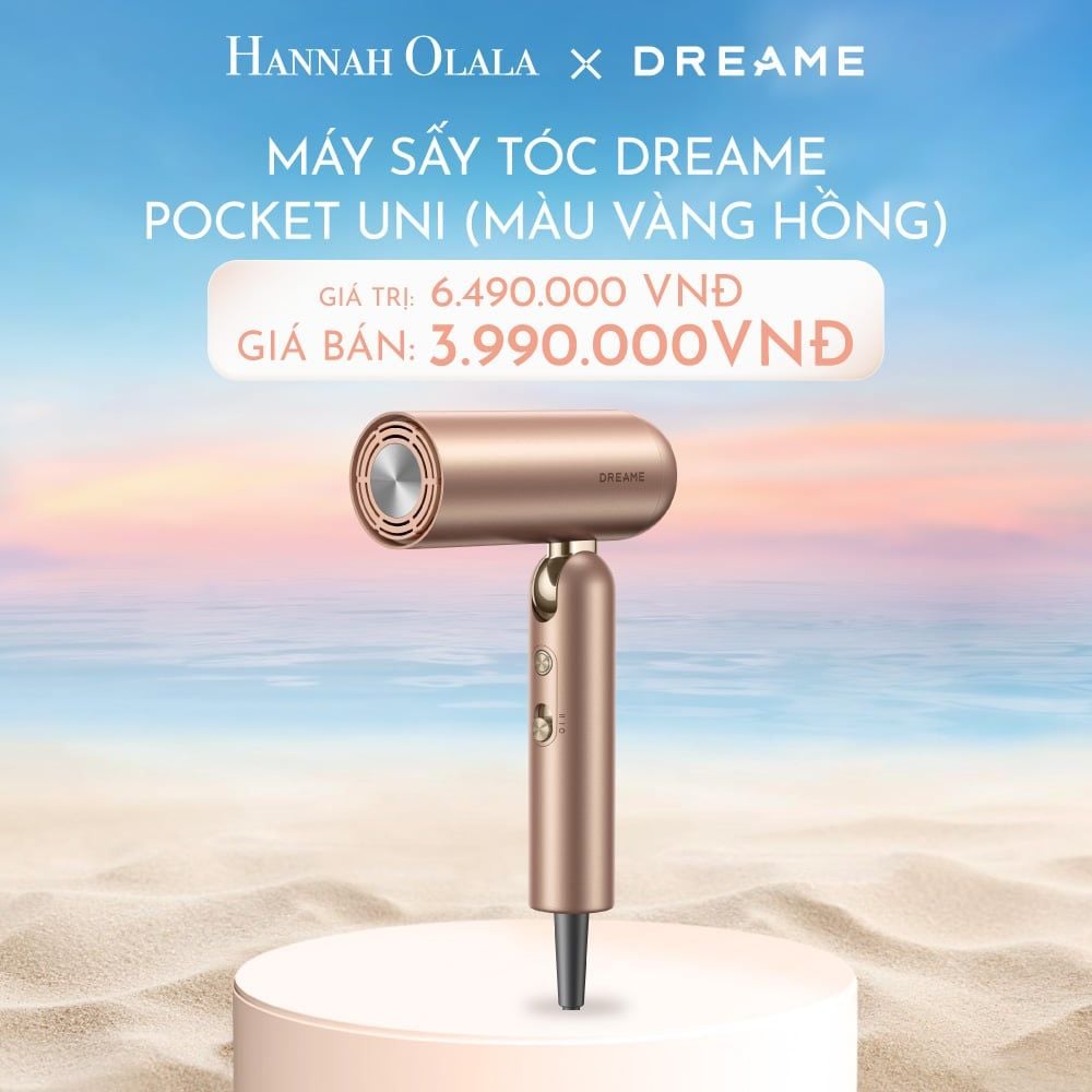 C430_DEAL 8: MÁY SẤY TÓC DREAME POCKET UNI - BẢN QUỐC TẾ - BẢO HÀNH 24 THÁNG