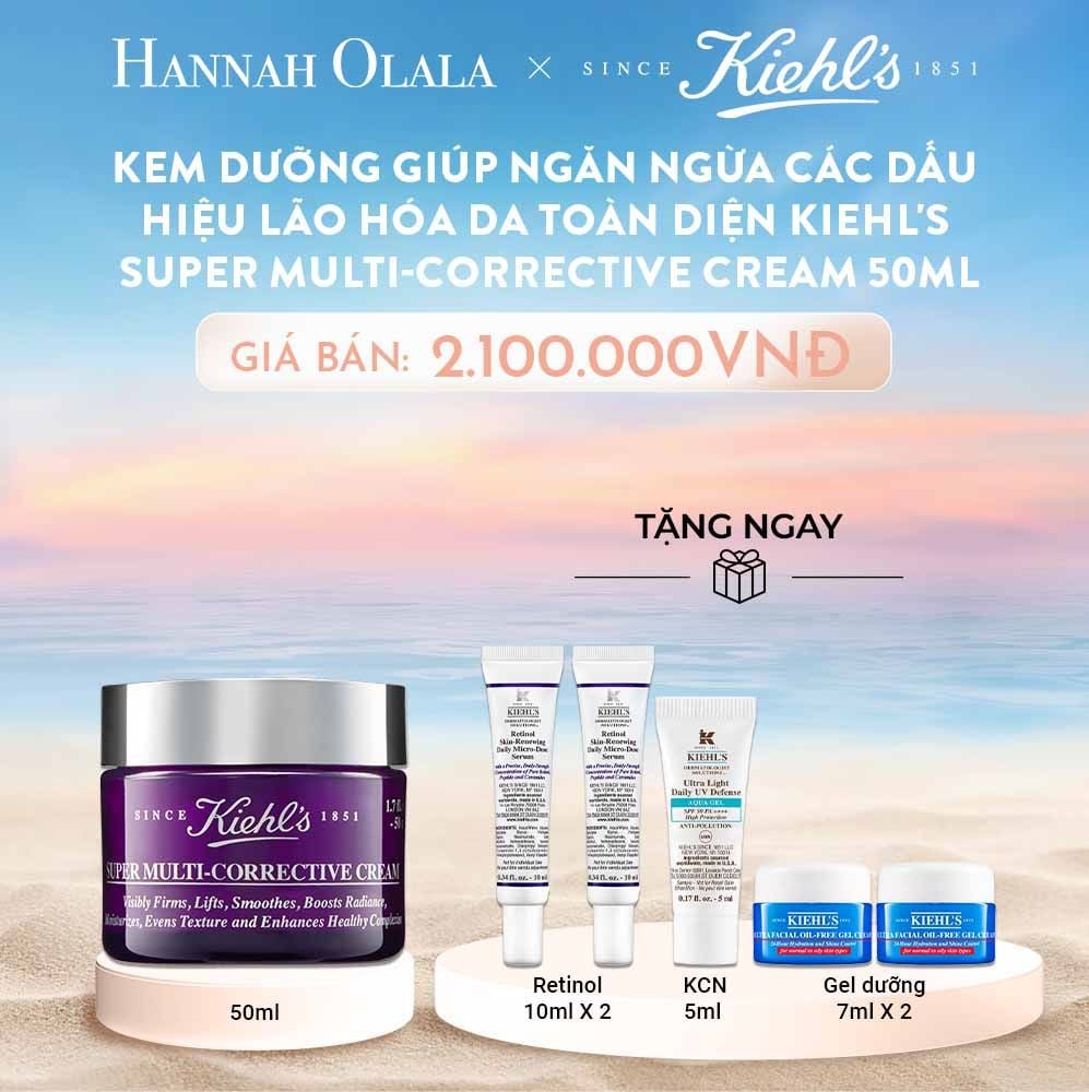 C419_DEAL 8: KEM DƯỠNG GIÚP NGĂN NGỪA CÁC DẤU HIỆU LÃO HÓA DA TOÀN DIỆN KIEHL'S SUPER MULTI-CORRECTIVE CREAM 50ML