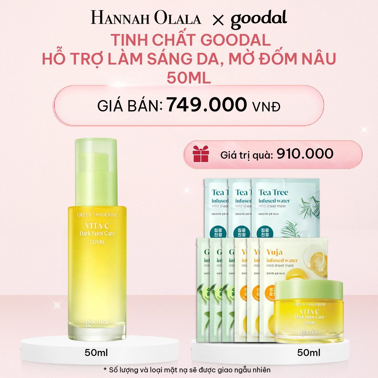 E641_DEAL 2: Tinh Chất Goodal Hỗ Trợ Làm Sáng Da, Mờ Đốm Nâu 50ml