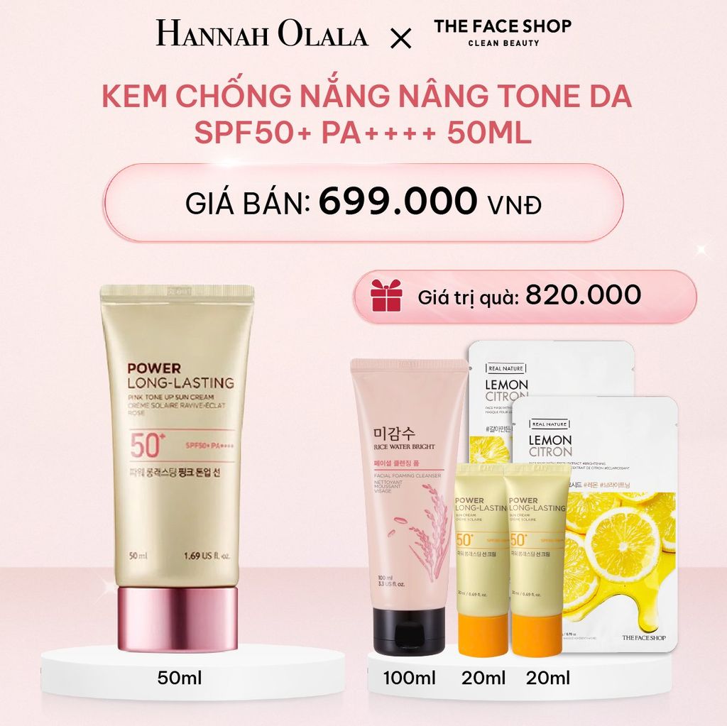 E665_DEAL 8: Kem Chống Nắng Nâng Tone Da Spf50+ Pa++++ 50ml