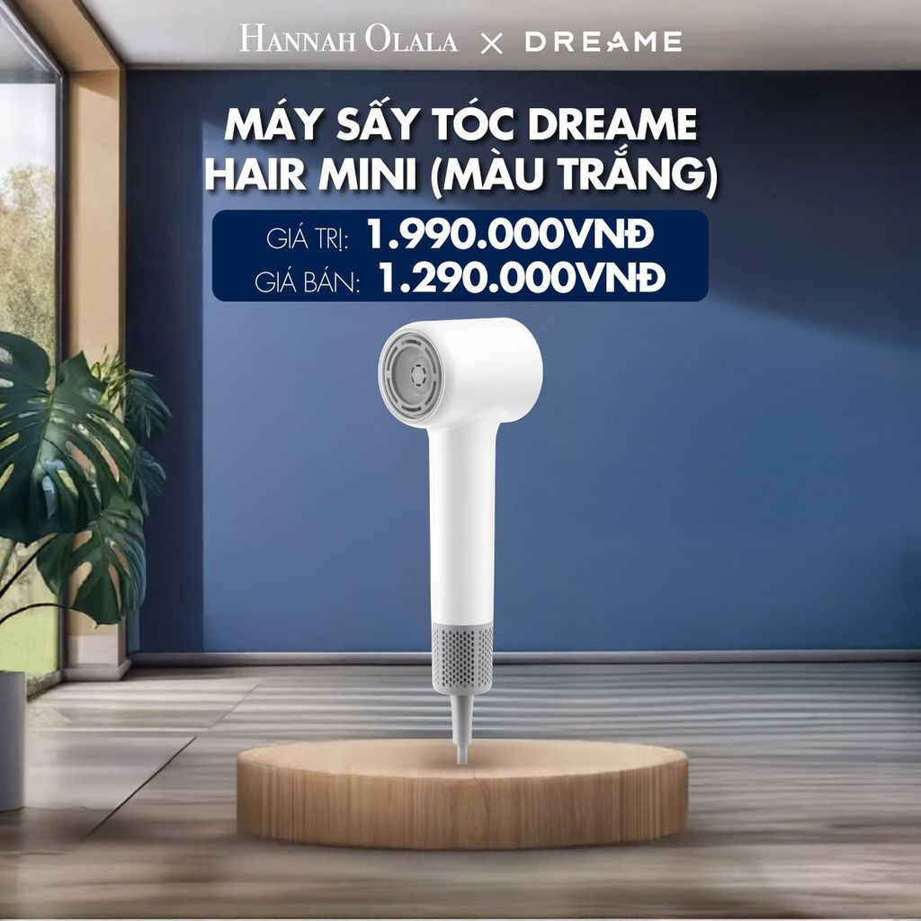 M15_DEAL 9: MÁY SẤY TÓC DREAME HAIR MINI - BẢN QUỐC TẾ - BẢO HÀNH 24 THÁNG