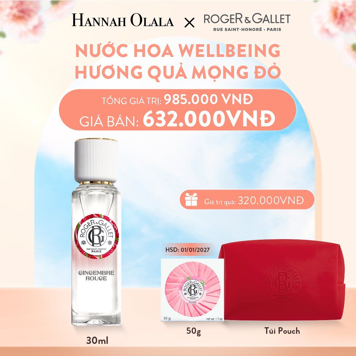 A680_DEAL 1: NƯỚC HOA WELLBEING ROGER&GALLET 30ML