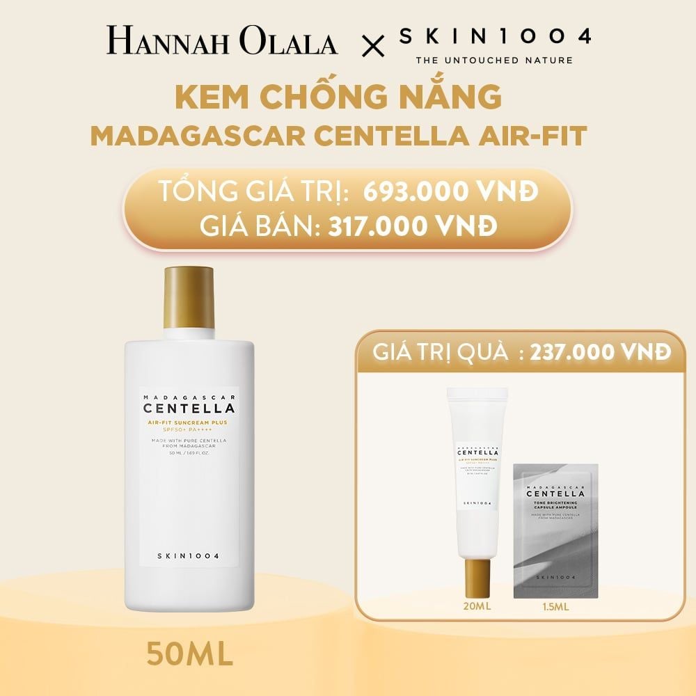 DEAL 1: SKIN1004 KEM CHỐNG NẮNG MADAGASCAR CENTELLA AIR-FIT SUNCREAM PLUS 50ML