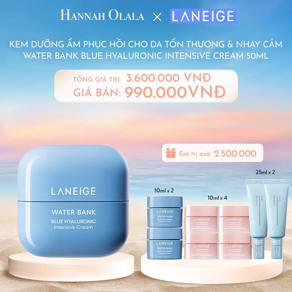 C101_DEAL 8: KEM DƯỠNG ẨM WATER BANK BLUE HYALURONIC INTENSIVE CREAM 50ML