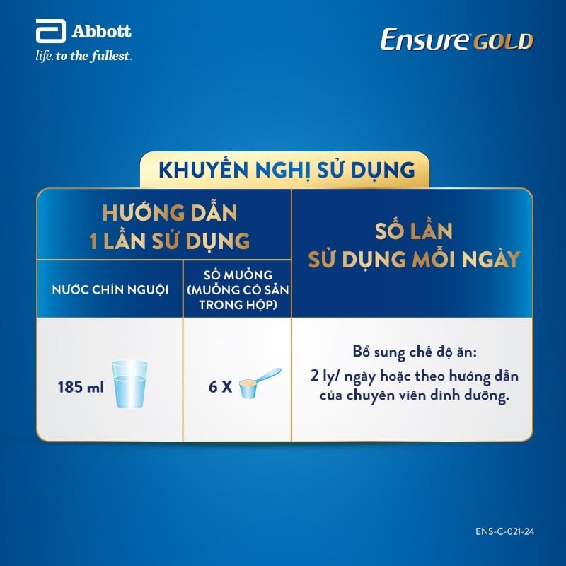 E99_DEAL 10: COMBO 4 LON ENSURE GOLD DẠNG BỘT 800G (VANI)