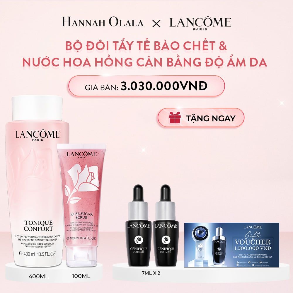 E853_DEAL 6: BỘ ĐÔI TẨY TẾ BÀO CHẾT & NƯỚC HOA HỒNG CÂN BẰNG ĐỘ ẨM DA