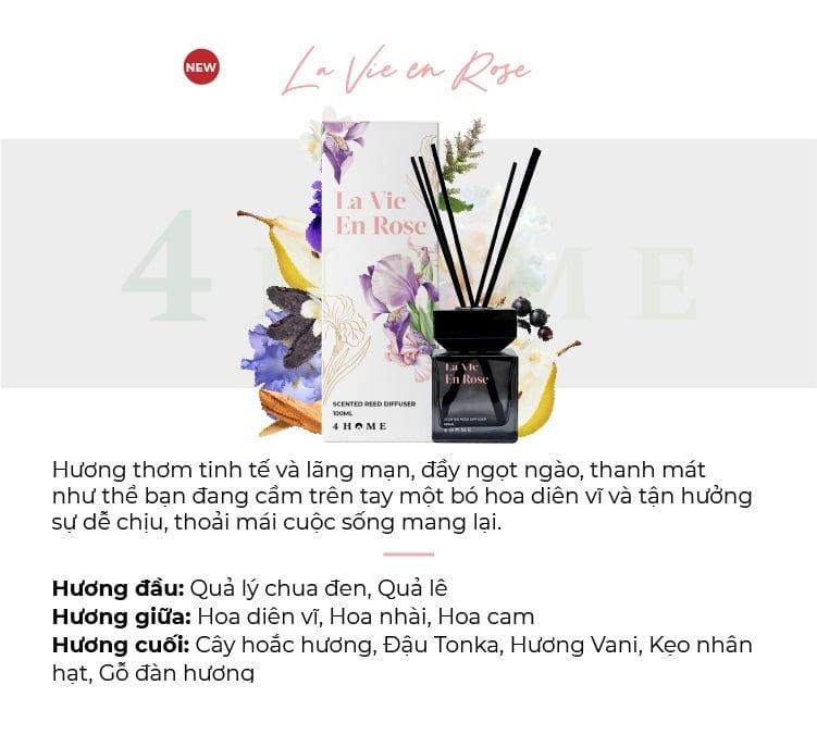 C812_DEAL 1: TINH DẦU TÁN HƯƠNG 4HOME 100ML (MỚI)