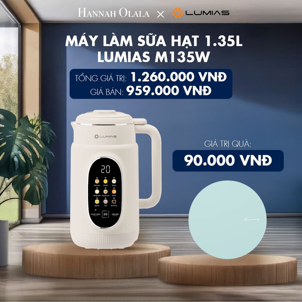 M57_DEAL 21: MÁY LÀM SỮA HẠT 1.35L LUMIAS M135W