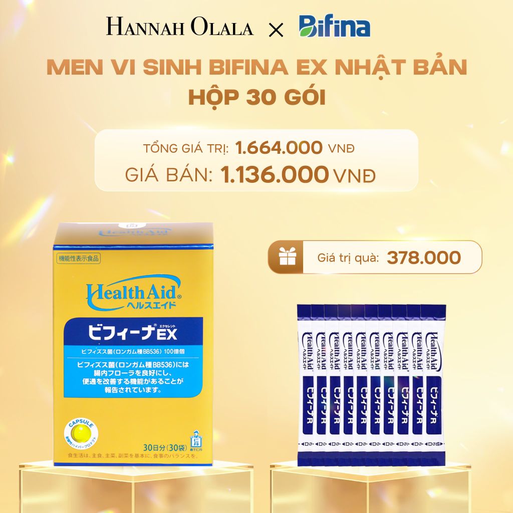 DEAL 2: MEN VI SINH BIFINA EX HỘP 30 GÓI