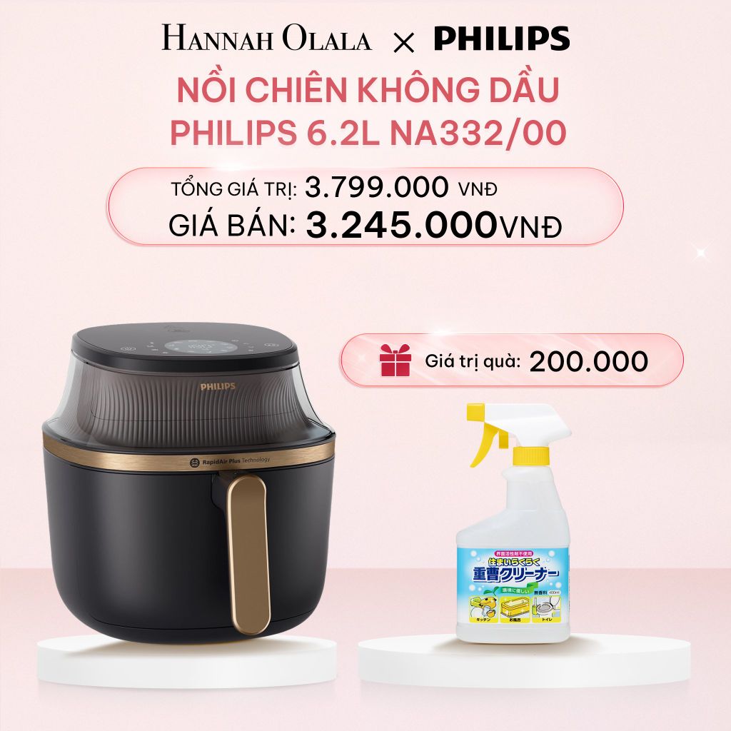E787_DEAL 11: NỒI CHIÊN KHÔNG DẦU PHILIPS 3000 SERIES 6.2L NA332/00