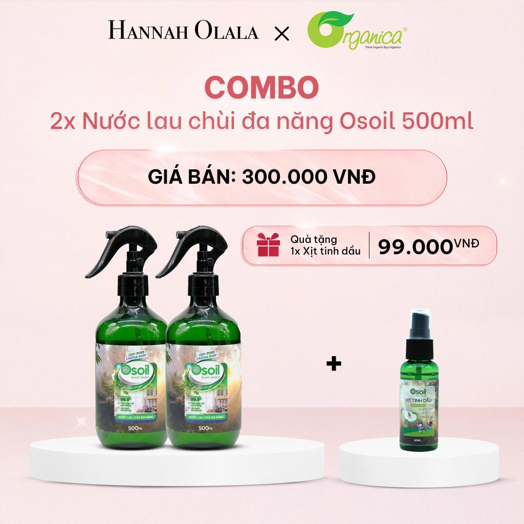 E1031_DEAL 13: COMBO 2 NƯỚC LAU CHÙI ĐA NĂNG OSOIL 500ML