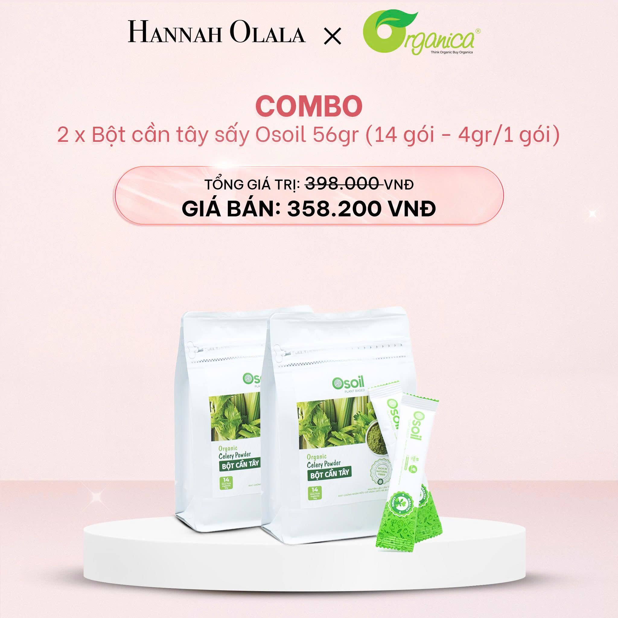 E1039_DEAL 3: COMBO 2 BỘT CẦN TÂY SẤY OSOIL 56GR (14 GÓI - 4GR/1 GÓI)