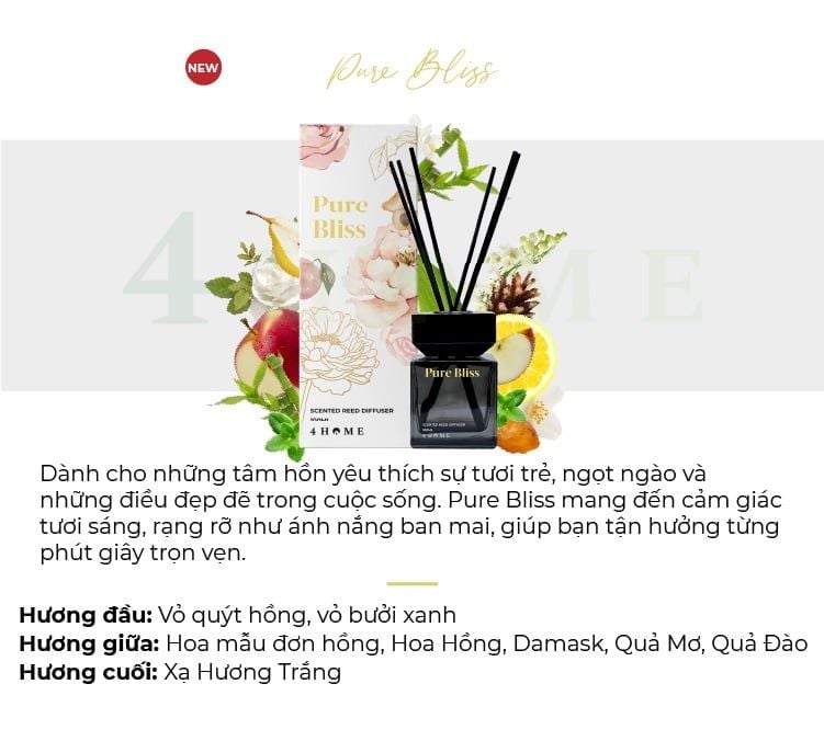 C812_DEAL 1: TINH DẦU TÁN HƯƠNG 4HOME 100ML (MỚI)