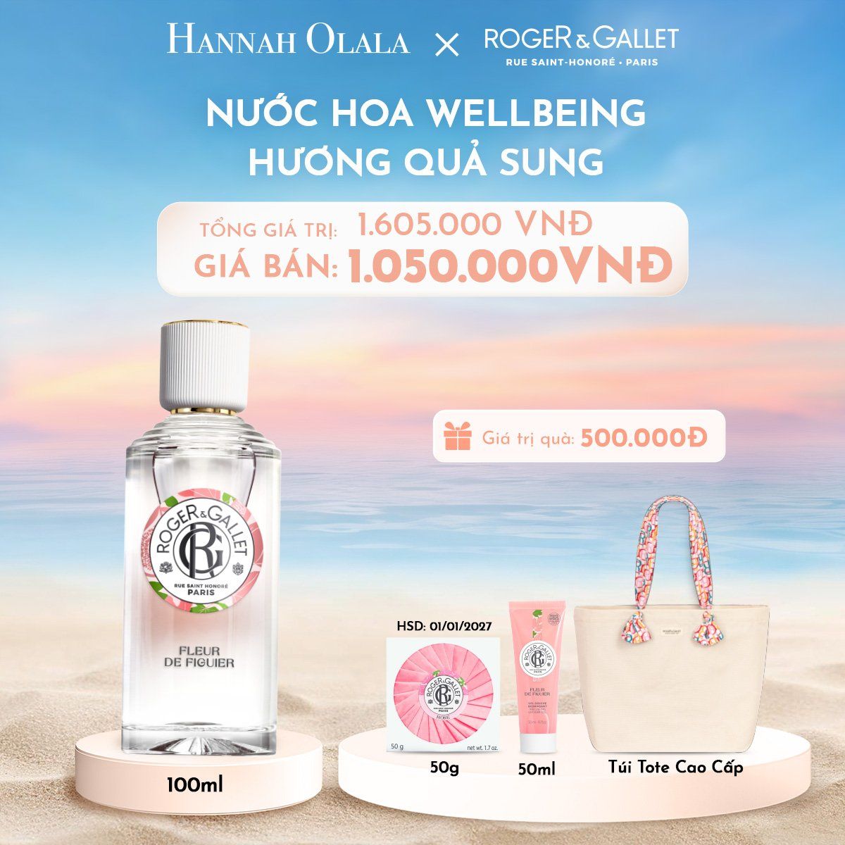C13_DEAL 3: NƯỚC HOA WELLBEING ROGER&GALLET 100ML