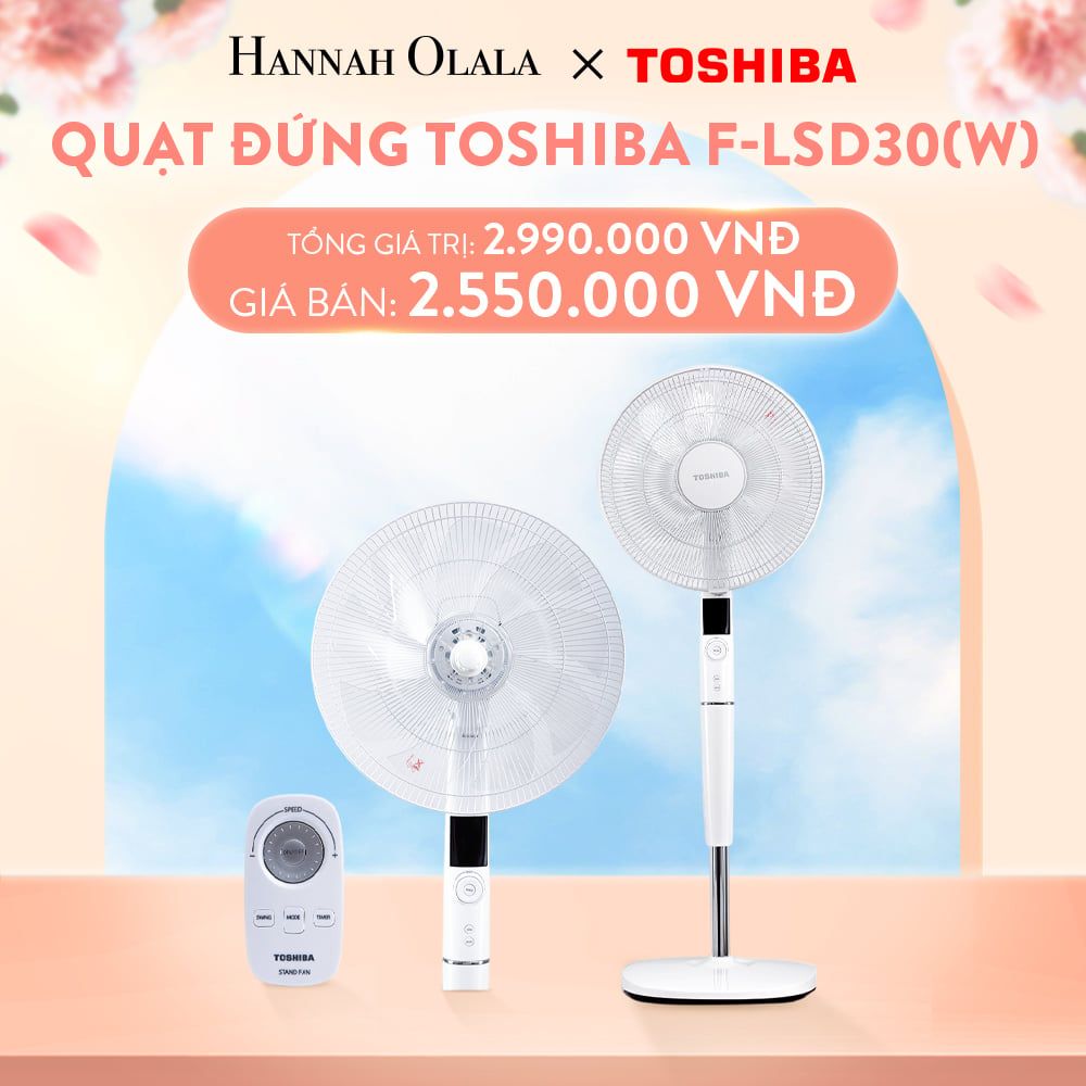A886_DEAL 1: QUẠT ĐỨNG TOSHIBA F-LSD30(W)