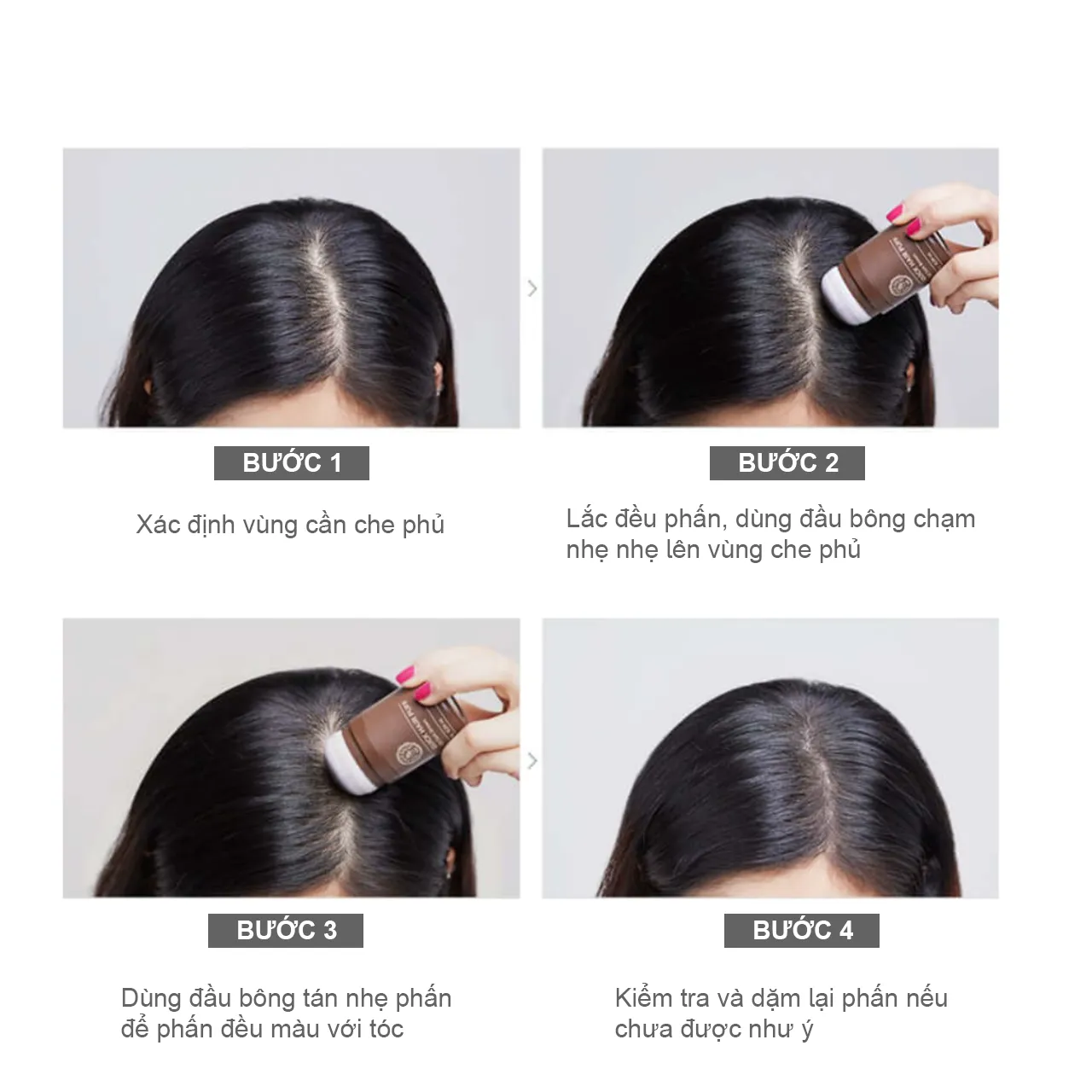 C132_DEAL 3: PHẤN CHE KHUYẾT ĐIỂM TÓC QUICK HAIR PUFF 7G