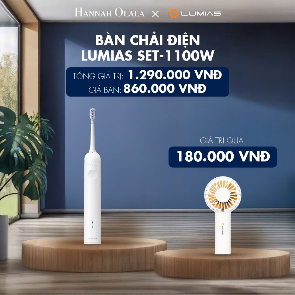 M48_DEAL 15: BÀN CHẢI ĐIỆN LUMIAS SET-1100W