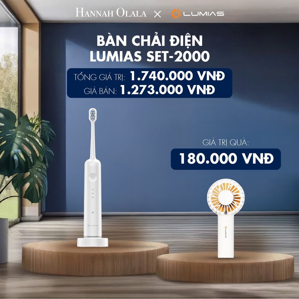 M47_DEAL 14: BÀN CHẢI ĐIỆN LUMIAS SET-2000