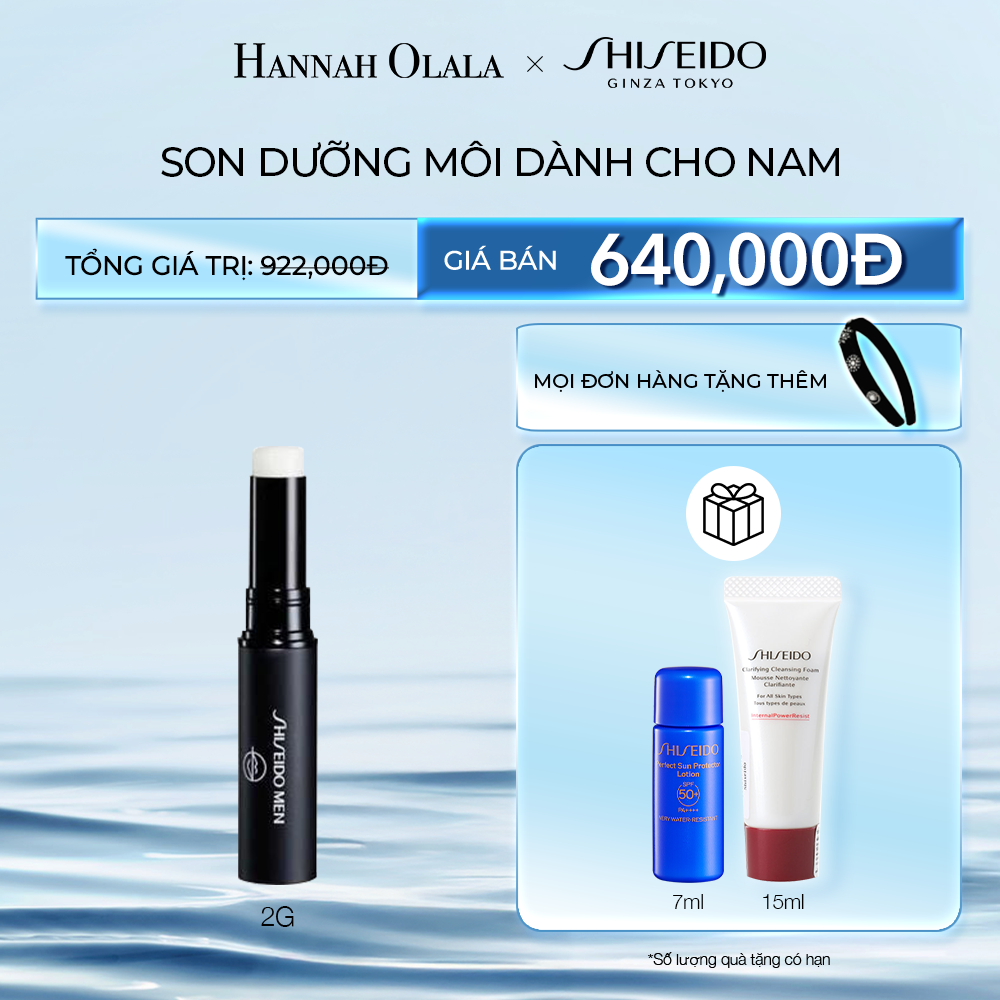 DEAL 4: SON DƯỠNG MÔI SHISEIDO MEN MOISTURIZING LIP CREATOR 2G