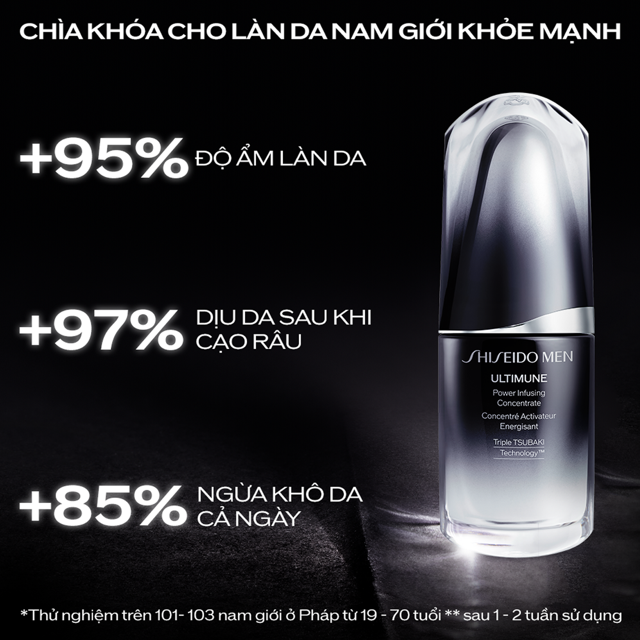 M23_DEAL 2: TINH CHẤT DƯỠNG DA SHISEIDO MEN ULTIMUNE POWER INFUSING CONCENTRATE 30ML (quà tặng date T4/2026)
