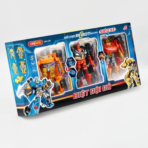 Đồ chơi Robot biến hình siêu xe - Biệt đội đỏ,DK81398