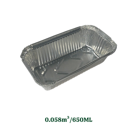 Hộp Nhôm đựng thực phẩm 650ml Dài