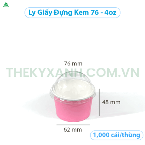 Ly Giấy Đựng Kem 76 - 4oz - 120ml
