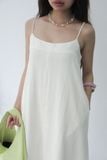 Đầm midi hai dây - Trắng - D0713