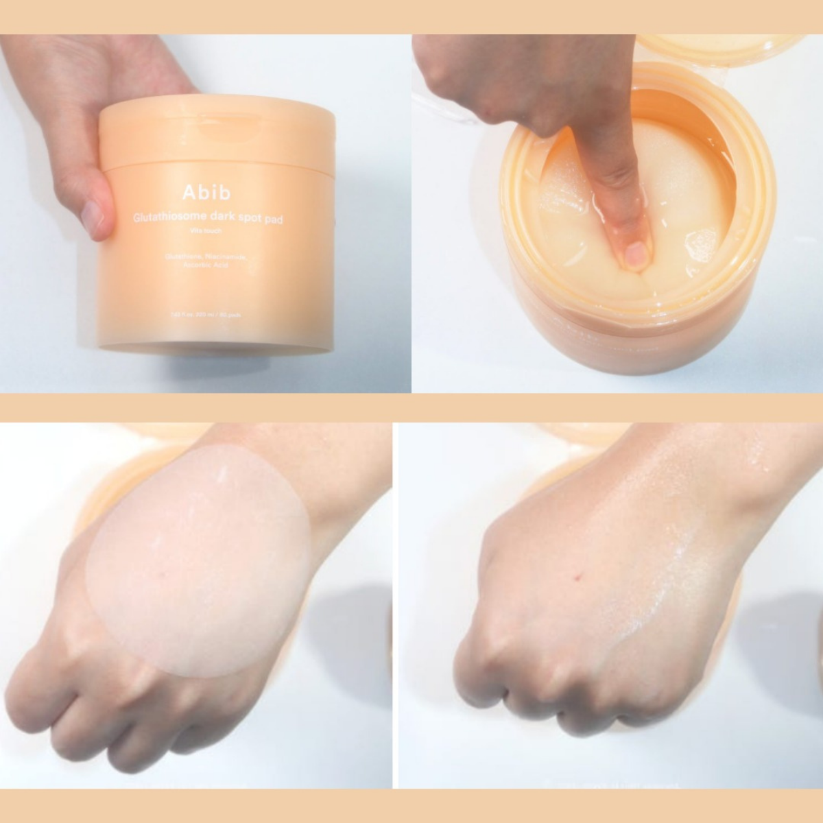 Toner Pad Dưỡng Ẩm, Sáng Da Abib Glutathiosome Dark Spot Pad 220ml (60 Miếng)
