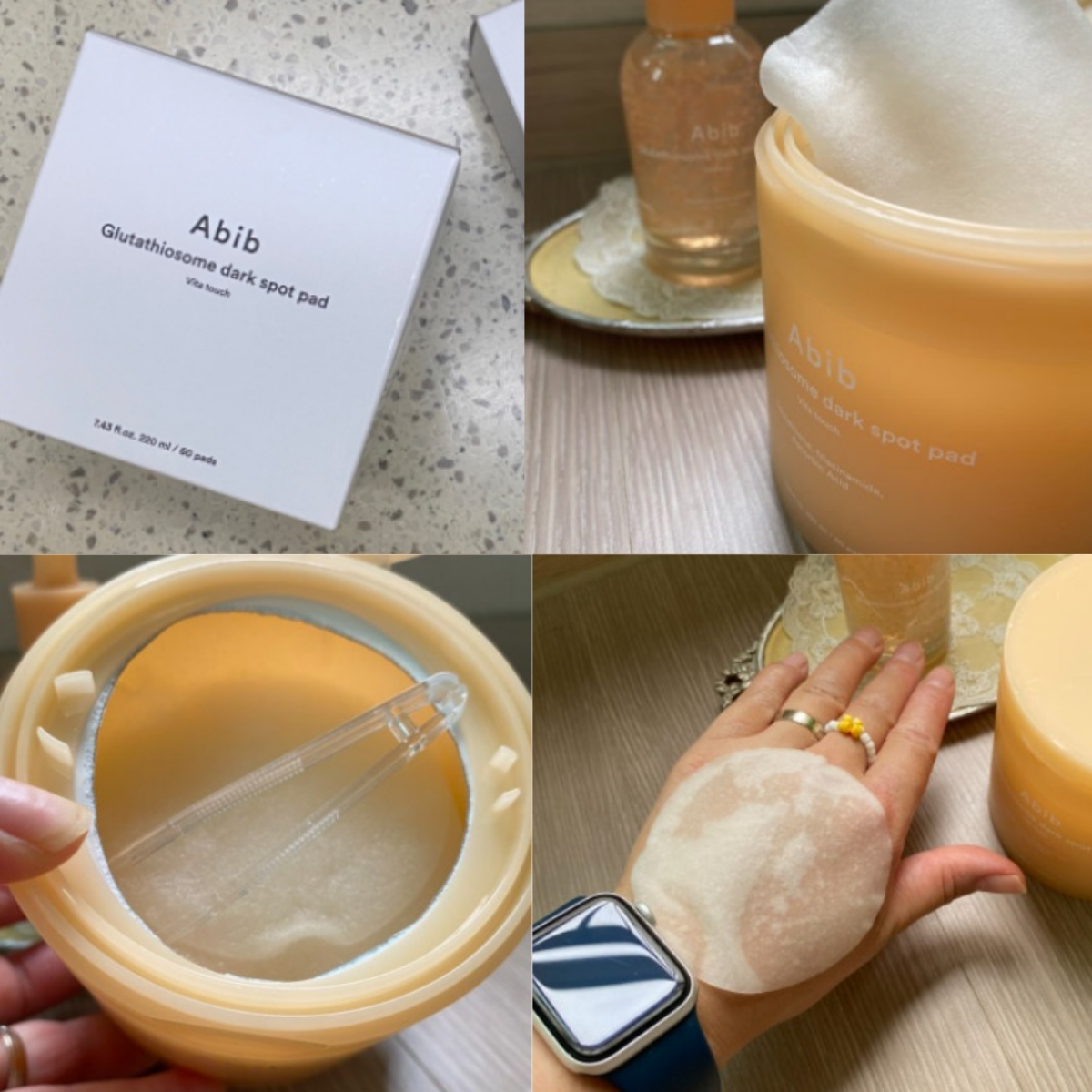 Toner Pad Dưỡng Ẩm, Sáng Da Abib Glutathiosome Dark Spot Pad 220ml (60 Miếng)