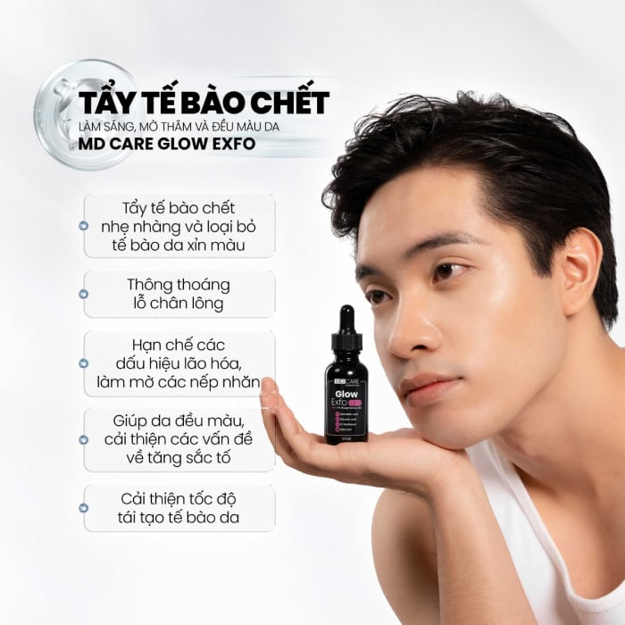 Tẩy Da Chết MD CARE Làm Sáng, Mờ Thâm, Đều Màu Da MD CARE Glow Exfo