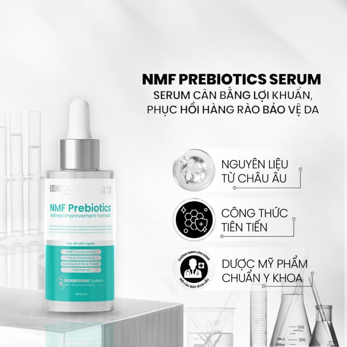 Tinh Chất Cân Bằng Lợi Khuẩn Phục Hồi Da MD CARE NMF Prebiotics Refined Improvement Formula 30ml