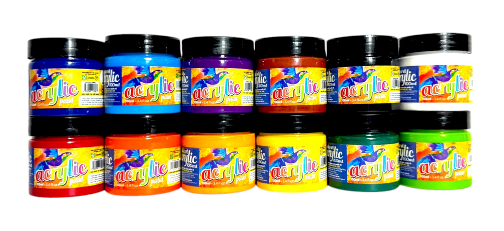 Chai màu vẽ Acrylic 100ml-Colormate
