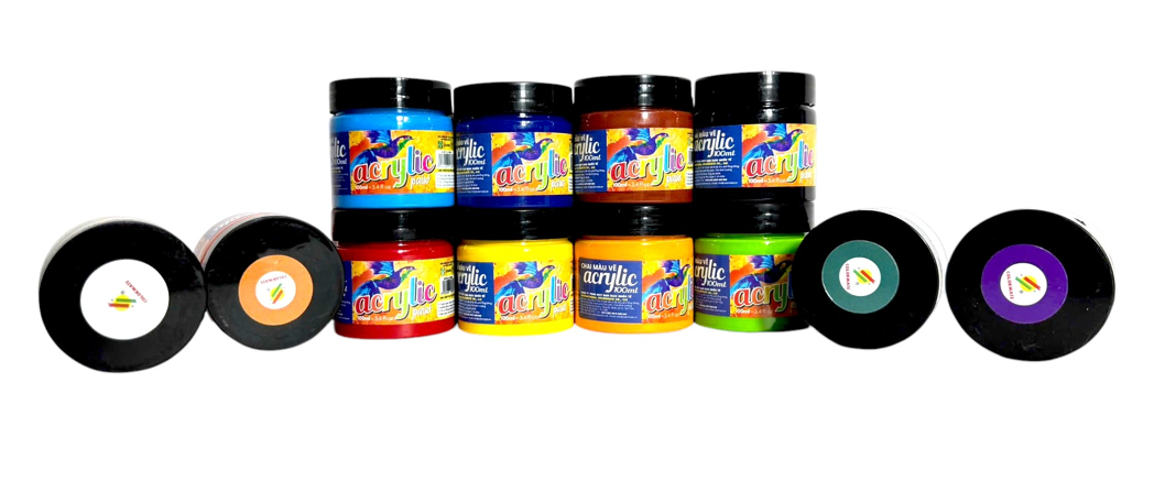 Chai màu vẽ Acrylic 100ml-Colormate
