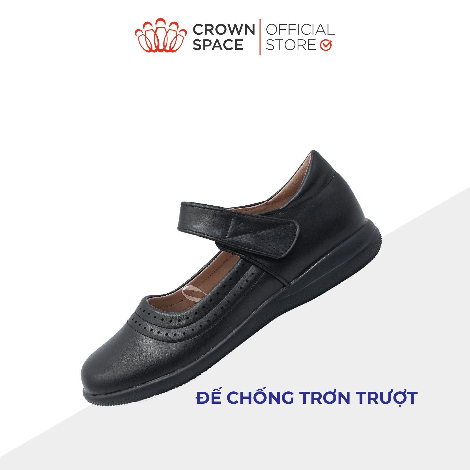 Giày Đi Học School Shoes Bé Gái Công Chúa Cao Cấp, Êm Nhẹ, Thời Trang | Crown Space CRUK3086