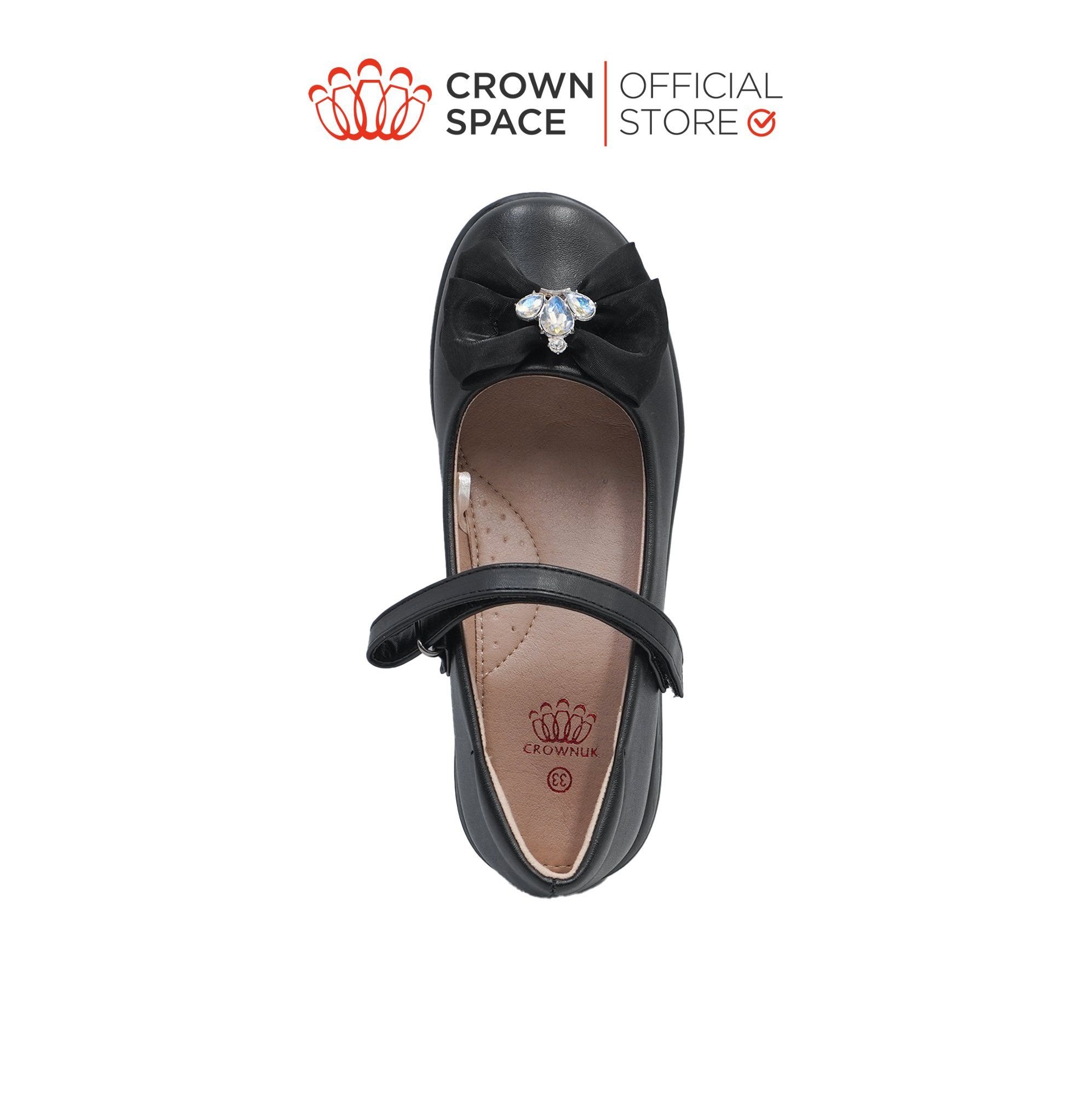 Giày Đi Học School Shoes Bé Gái Công Chúa Cao Cấp, Êm Nhẹ, Thời Trang | Crown Space CRUK3088