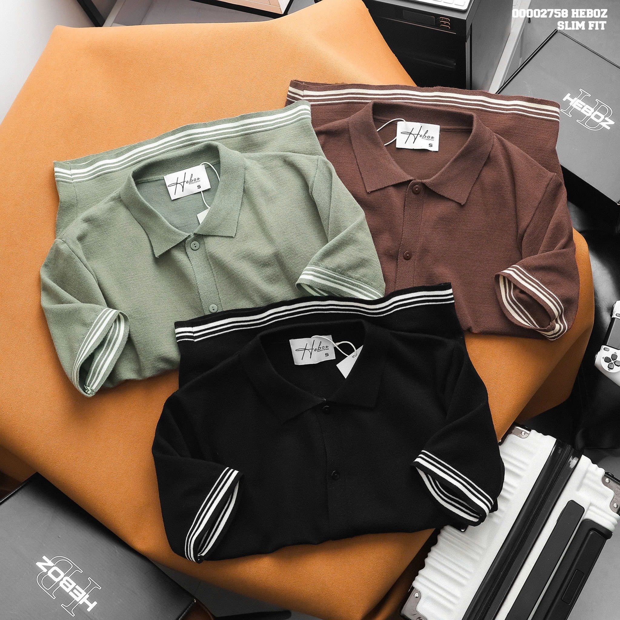 Áo polo nam Heboz Knit Essential 3M - 00002758