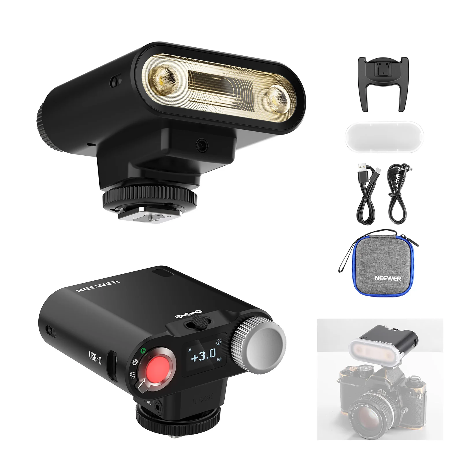 Đèn Flash Máy Ảnh Neewer Z160 Auto & Manual Modes