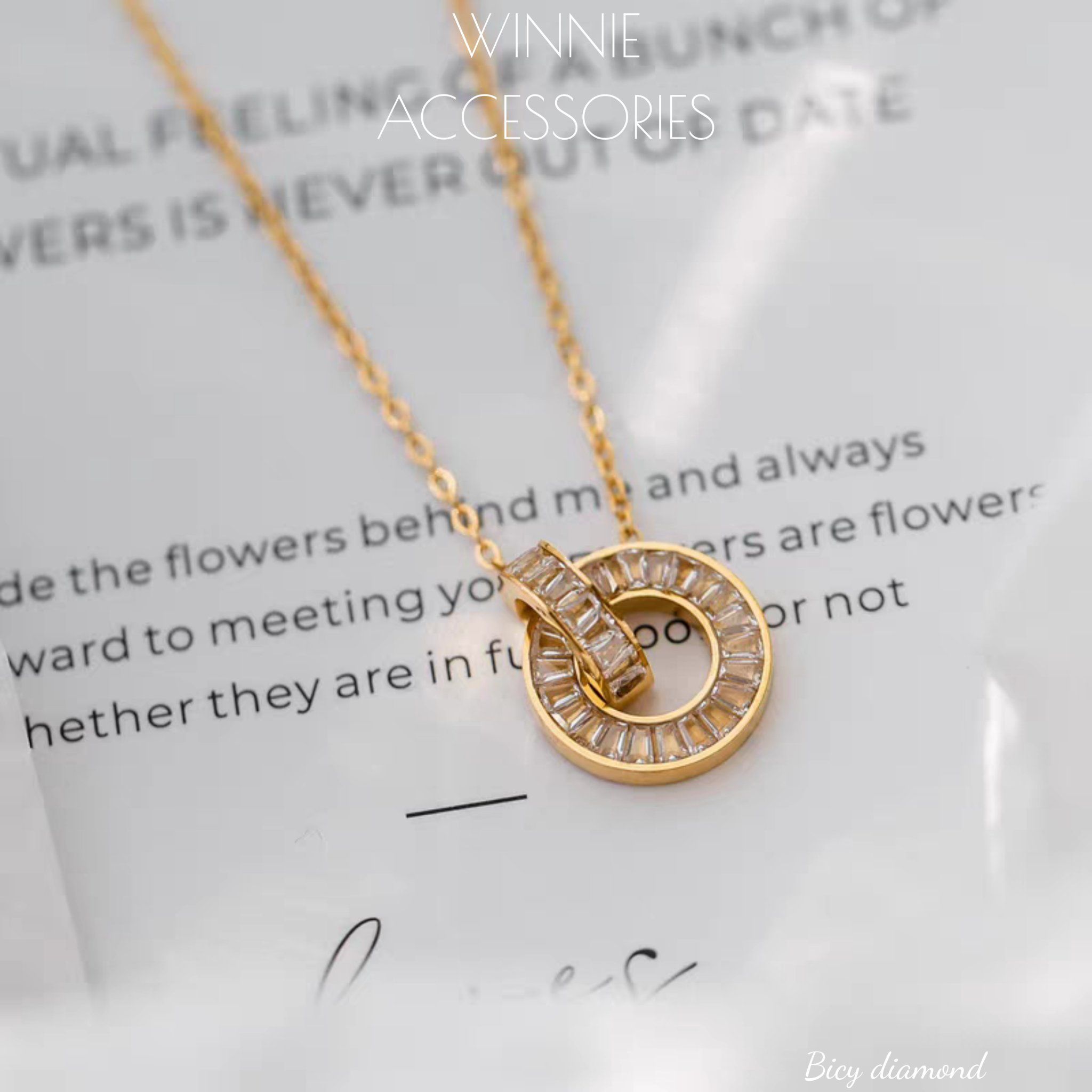Dây chuyền titan Bicy diamond VG