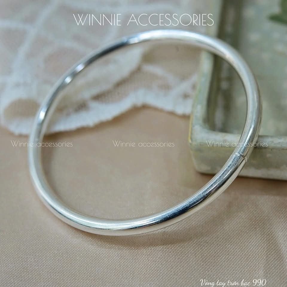 Vòng tay Bạc S925 S990 Tròn trơn