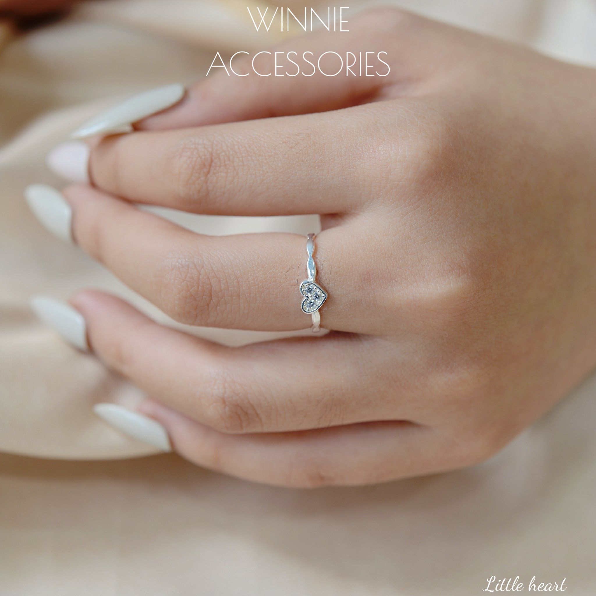 Nhẫn bạc S925 Little heart