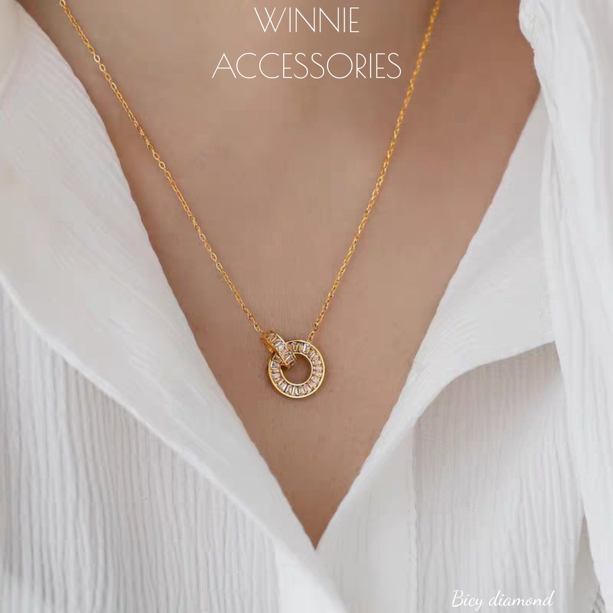 Dây chuyền titan Bicy diamond VG