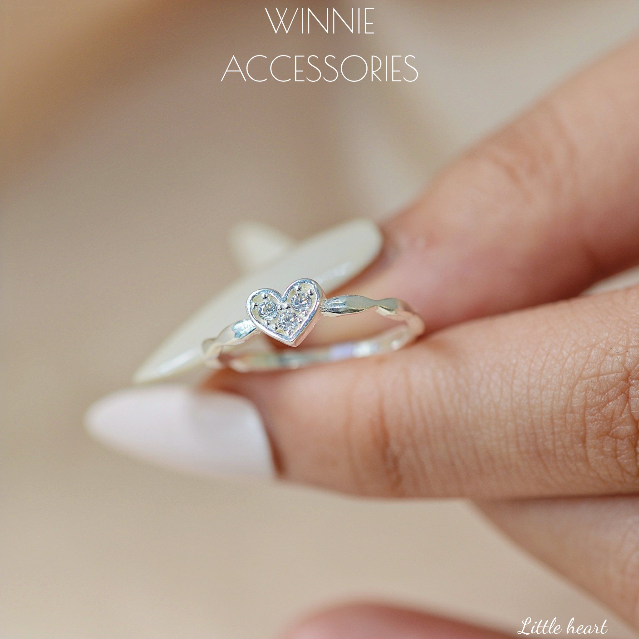 Nhẫn bạc S925 Little heart