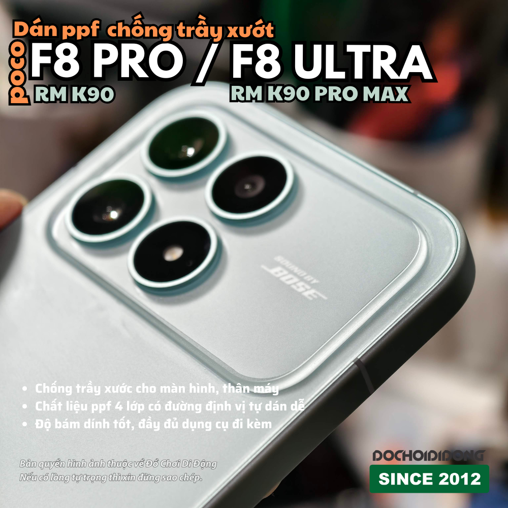 Dán PPF Chống Trầy Xước Full Body Poco F8 Pro / F8 Ultra (Redmi K90 / K90 Pro Max) - Nhám/Bóng