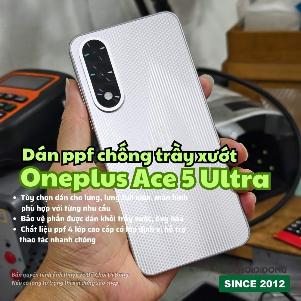Dán PPF Chống Trầy Xước OnePlus Ace 5 Ultra