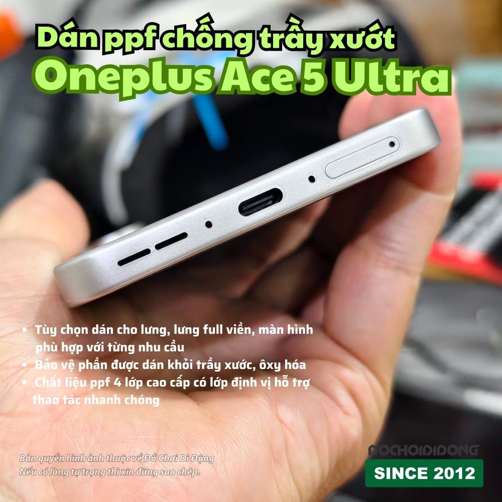 Dán PPF Chống Trầy Xước OnePlus Ace 5 Ultra