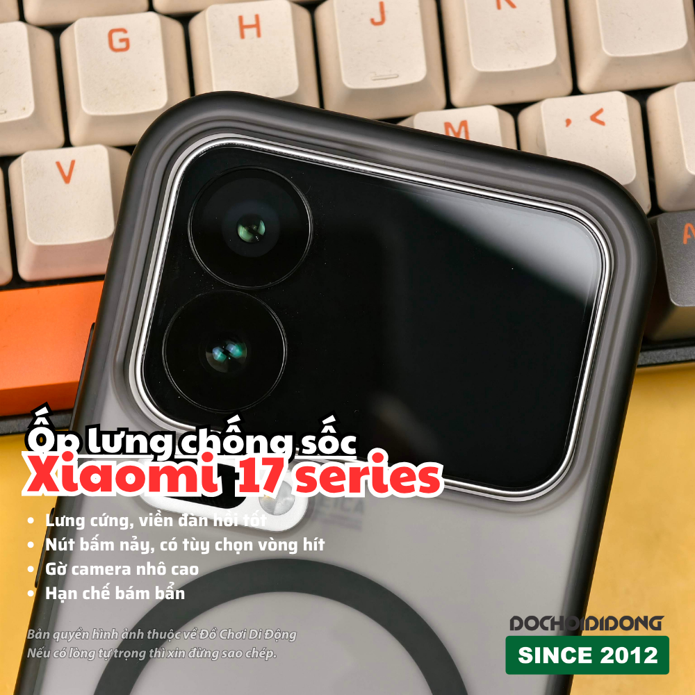 Ốp Lưng Chống Sốc Xiaomi 17 Pro / 17 Pro Max (Tùy Chọn Vòng Hít Nam Châm)
