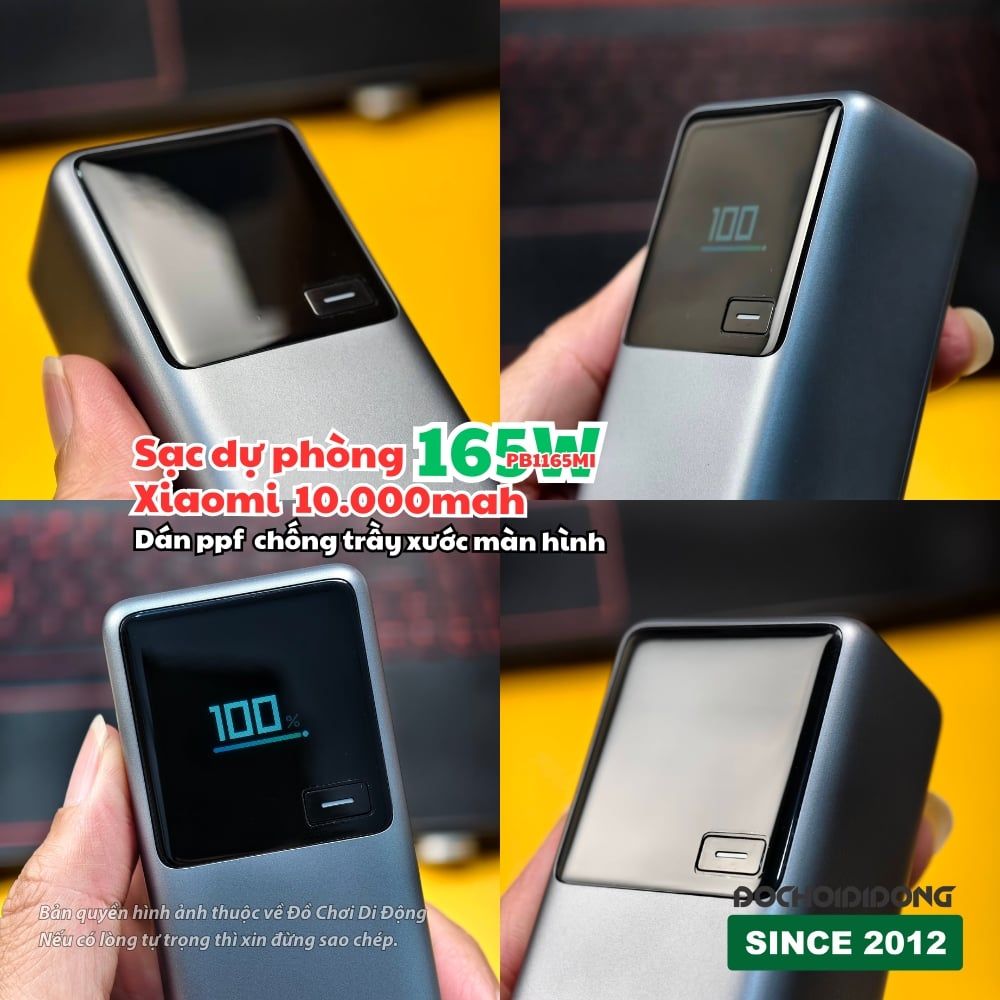 Dán PPF Chống Trầy Xước Màn Hình cho Sạc Dự Phòng Xiaomi 165W 10000mAh PB1165MI - Bảo vệ hoàn hảo, giữ vẻ đẹp bền lâu! ✨